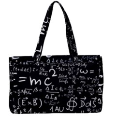 E=mc2 Text Science Albert Einstein Formula Mathematics Physics Canvas Work Bag by Jancukart