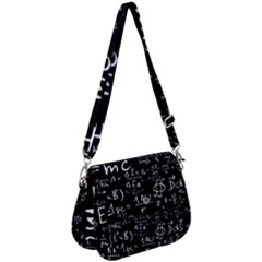 E=mc2 Text Science Albert Einstein Formula Mathematics Physics Saddle Handbag by Jancukart