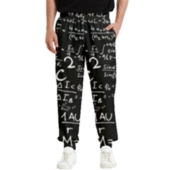 E=mc2 Text Science Albert Einstein Formula Mathematics Physics Men s Elastic Waist Pants by Jancukart