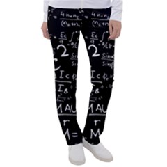 E=mc2 Text Science Albert Einstein Formula Mathematics Physics Women s Casual Pants by Jancukart