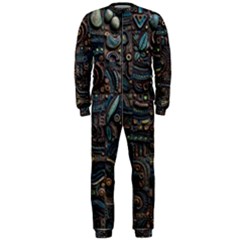 Abstract Wallpaper Artwork Pattern Texture Onepiece Jumpsuit (men)