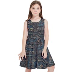 Abstract Wallpaper Artwork Pattern Texture Kids  Skater Dress