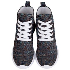 Abstract Wallpaper Artwork Pattern Texture Women s Lightweight High Top Sneakers