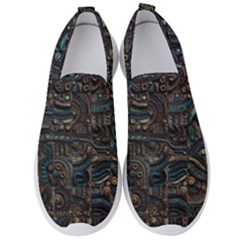 Abstract Wallpaper Artwork Pattern Texture Men s Slip On Sneakers