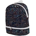 Abstract Wallpaper Artwork Pattern Texture Zip Bottom Backpack View1