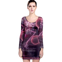 Formula Math Mathematics Physics Science Long Sleeve Bodycon Dress