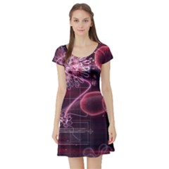 Formula Math Mathematics Physics Science Short Sleeve Skater Dress