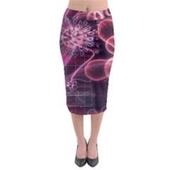 Formula Math Mathematics Physics Science Midi Pencil Skirt