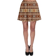 Southwest-pattern-tan-large Skater Skirt by SouthwestDesigns