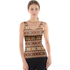 Southwest-pattern-tan-large Tank Top by SouthwestDesigns