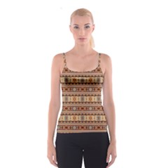 Southwest-pattern-tan-large Spaghetti Strap Top by SouthwestDesigns