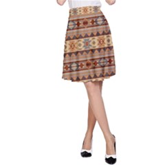 Southwest-pattern-tan-large A-line Skirt by SouthwestDesigns