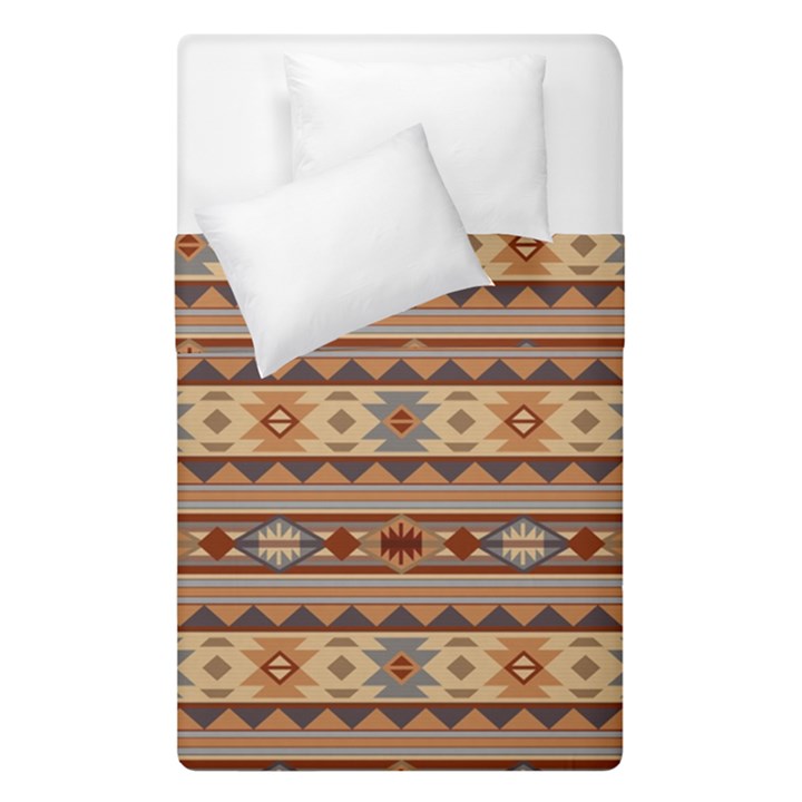 Southwest-pattern-tan-large Duvet Cover Double Side (Single Size)