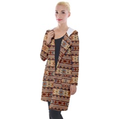 Southwest-pattern-tan-large Hooded Pocket Cardigan by SouthwestDesigns