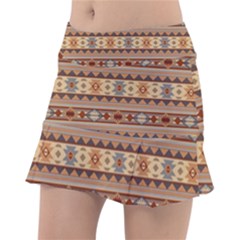 Southwest-pattern-tan-large Classic Tennis Skirt