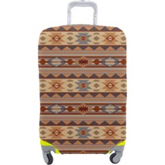 Southwest-pattern-tan-large Luggage Cover (large) by SouthwestDesigns