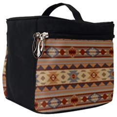 Southwest-pattern-tan-large Make Up Travel Bag (big) by SouthwestDesigns