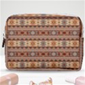 Southwest-pattern-tan-large Make Up Pouch (Medium) View1