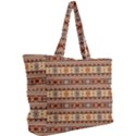 Southwest-pattern-tan-large Simple Shoulder Bag View2