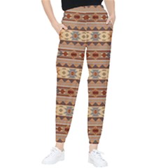 Southwest-pattern-tan-large Tapered Pants