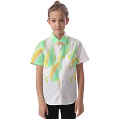 Leaves Design T- Shirtleaves T- Shirt (3) Kids  Short Sleeve Shirt by maxcute