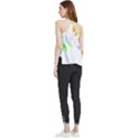 Leaves Silhouette Art T- Shirt Delicate Abstract Pastel Coloured Leaves Silhouette Art T- Shirt Flowy Camisole Tank Top View2