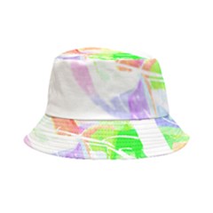 Leaves Silhouette Art T- Shirt Delicate Abstract Pastel Coloured Leaves Silhouette Art T- Shirt Bucket Hat by maxcute