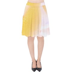 Lemon T- Shirt Yellow Lemon Hanging On A Tree Real Photograph T- Shirt Velvet High Waist Skirt by maxcute