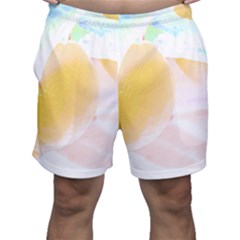 Lemon T- Shirt Yellow Lemon Hanging On A Tree Real Photograph T- Shirt Men s Shorts