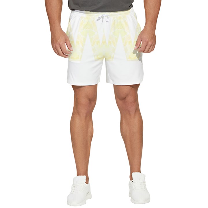 Letter W T- Shirt Letter W Monogram Olive Green Abstract Pattern Painting On Canvas T- Shirt Men s Runner Shorts