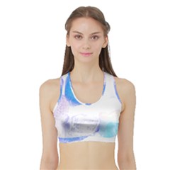 Licorice T- Shirt Blue Licorice Candy Sweets T- Shirt Sports Bra With Border by maxcute