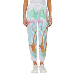 Lotus Flower T- Shirt Lotus Fantasy T- Shirt Cropped Drawstring Pants by maxcute