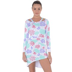 Lotus T- Shirt Lotus Love T- Shirt Asymmetric Cut-out Shift Dress by maxcute