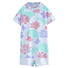 Lotus T- Shirt Lotus Love T- Shirt Kids  Boyleg Half Suit Swimwear by maxcute