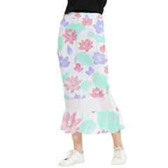 Lotus T- Shirt Lotus Love T- Shirt Maxi Fishtail Chiffon Skirt by maxcute