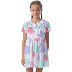 Lotus T- Shirt Lotus Love T- Shirt Kids  Asymmetric Collar Dress by maxcute