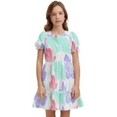 Lotus T- Shirt Lotus Love T- Shirt Kids  Puff Sleeved Dress by maxcute