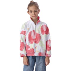 Love T- Shirt Love Garden Pattern T- Shirt Kids  Half Zip Hoodie