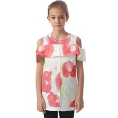 Love T- Shirt Love Garden Pattern T- Shirt Fold Over Open Sleeve Top by maxcute