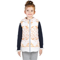 Mandala Artwork T- Shirt Mandala Etched In Granite T- Shirt Kids  Hooded Puffer Vest by maxcute