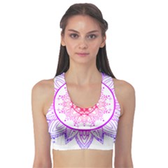 Mandala Design T- Shirttime Travel T- Shirt Sports Bra by maxcute