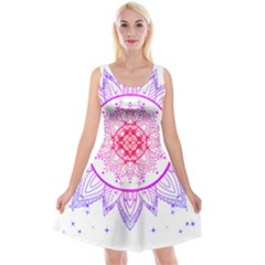 Mandala Design T- Shirttime Travel T- Shirt Reversible Velvet Sleeveless Dress by maxcute