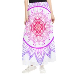 Mandala Design T- Shirttime Travel T- Shirt Maxi Chiffon Skirt by maxcute