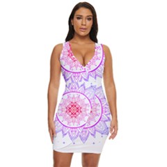 Mandala Design T- Shirttime Travel T- Shirt Draped Bodycon Dress by maxcute