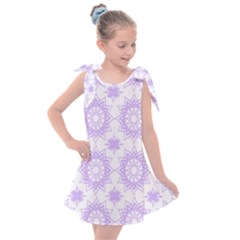 Mandala Flower Pattern T- Shirt Mandala Flower Pattern T- Shirt Kids  Tie Up Tunic Dress by maxcute