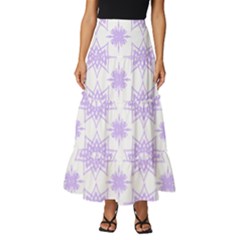 Mandala Flower Pattern T- Shirt Mandala Flower Pattern T- Shirt Tiered Ruffle Maxi Skirt