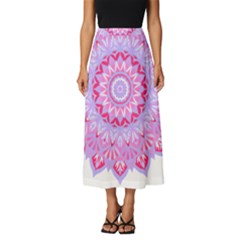 Mandala T- Shirt Beautiful Abstract Mandala T- Shirt Classic Midi Chiffon Skirt