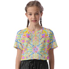 Mandala T- Shirt Block Lotus T- Shirt Kids  Basic Tee by maxcute