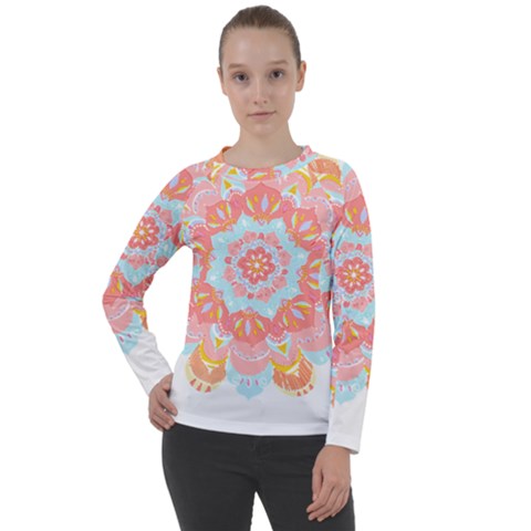 Mandala T- Shirt Euphoria T- Shirt Women s Long Sleeve Raglan Tee by maxcute