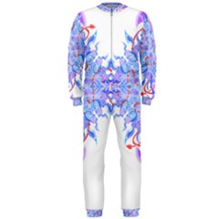 Mandala T- Shirt Fluid Water Mandala T- Shirt Onepiece Jumpsuit (men)